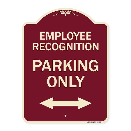 Employee Recognition Parking Only Heavy-Gauge Aluminum Architectural Sign